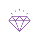 Purple Shining Diamond Icon