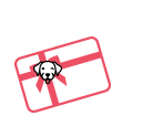 Merchant Doodle Pink Gift Card Icon