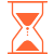 Oranger Running Hour Glass Icon