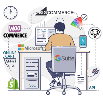 Developer Creating Merchant Doodle Developer Creating